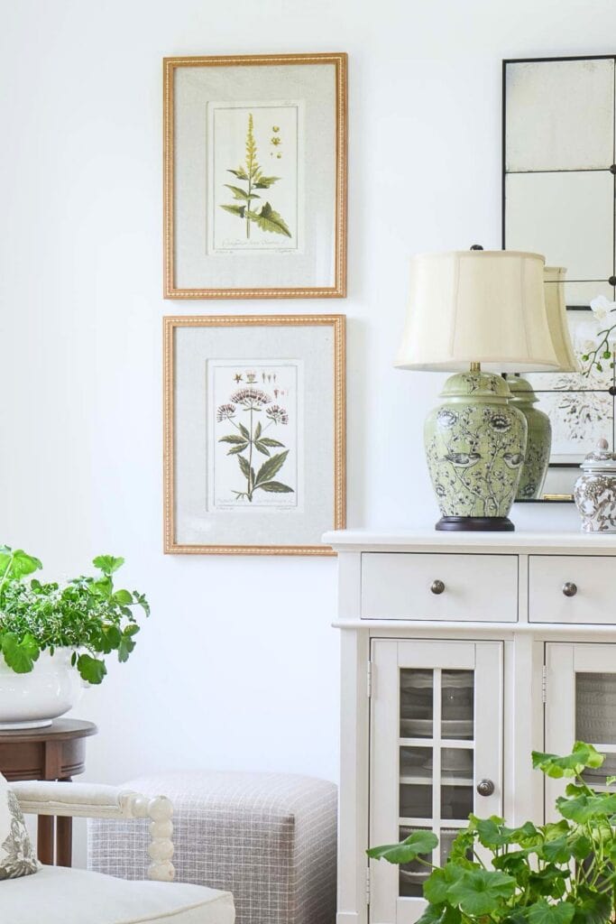 stackable art on the wall