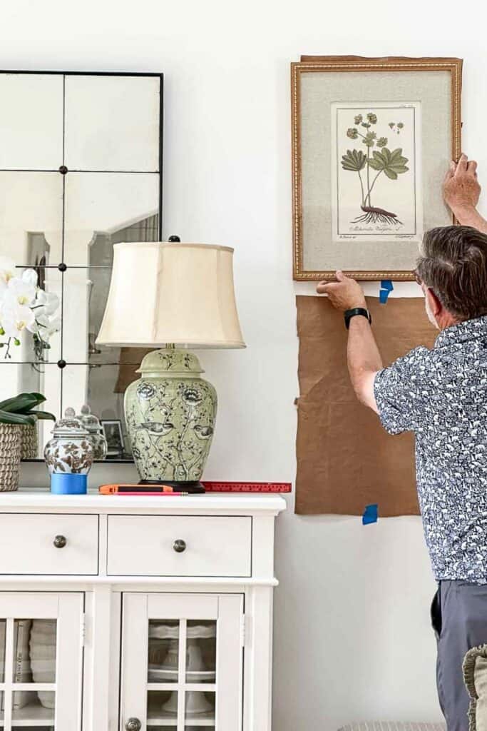 holding a botanical in place