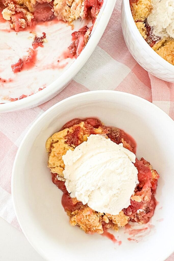 strawberry cobbler