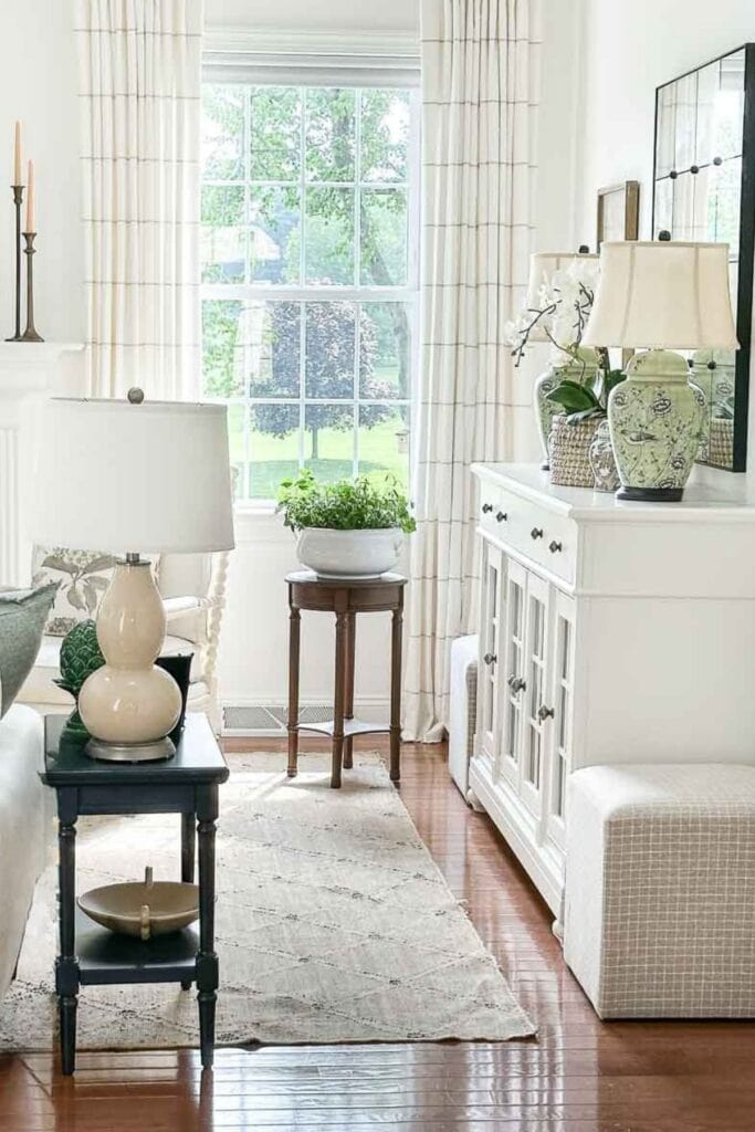 side view of living room