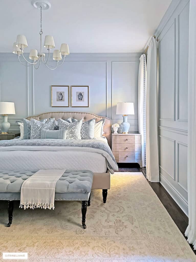 European Inspired Master Bedroom