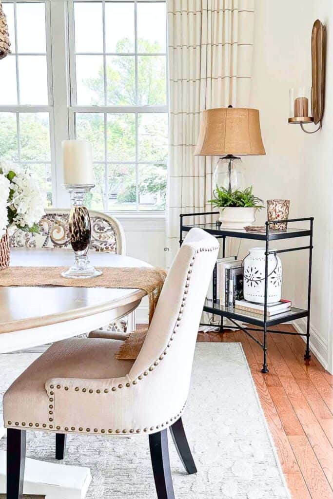 dining room rug with good proportions