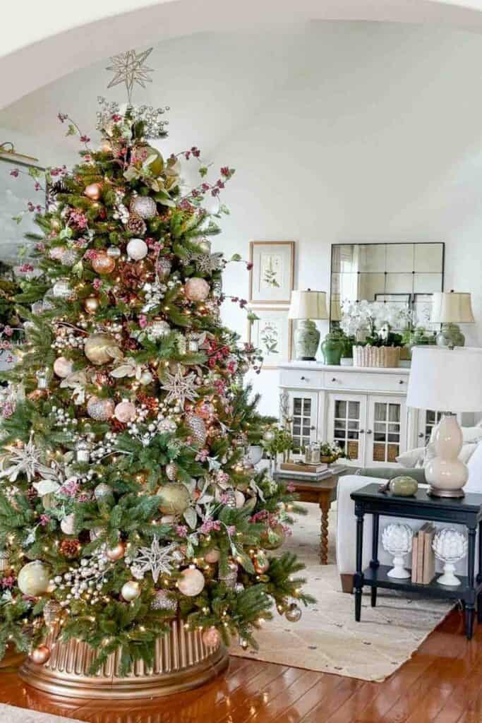 Christmas tree in the living room