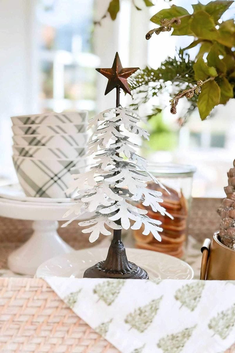 Christmas vignette with little tree