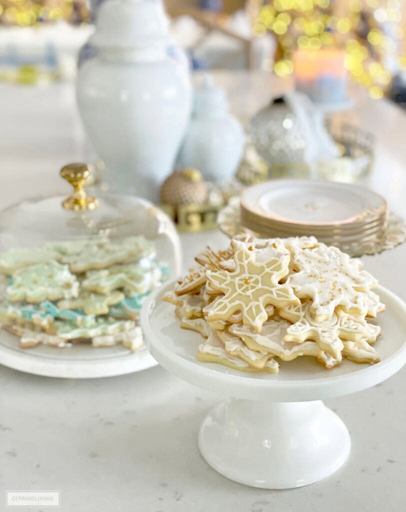 Frosted Classic Christmas Cookies