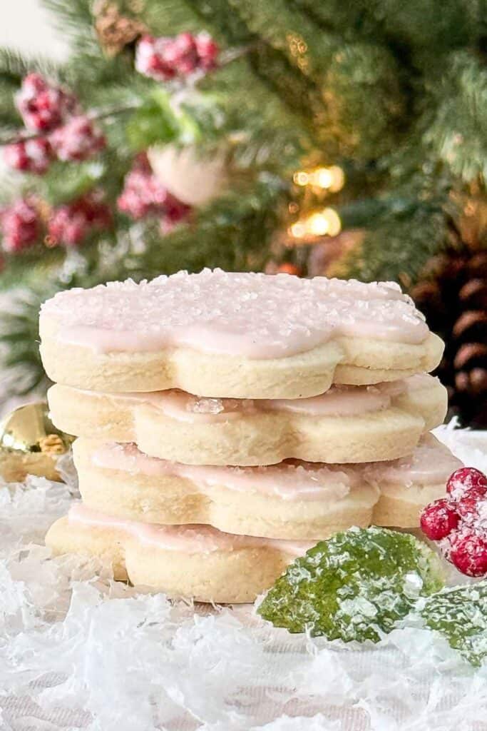 stack of sugar cookies