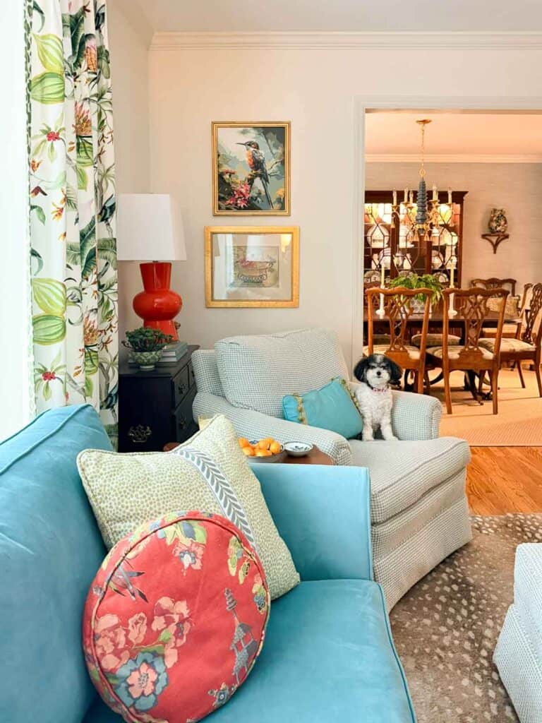 colorful living room