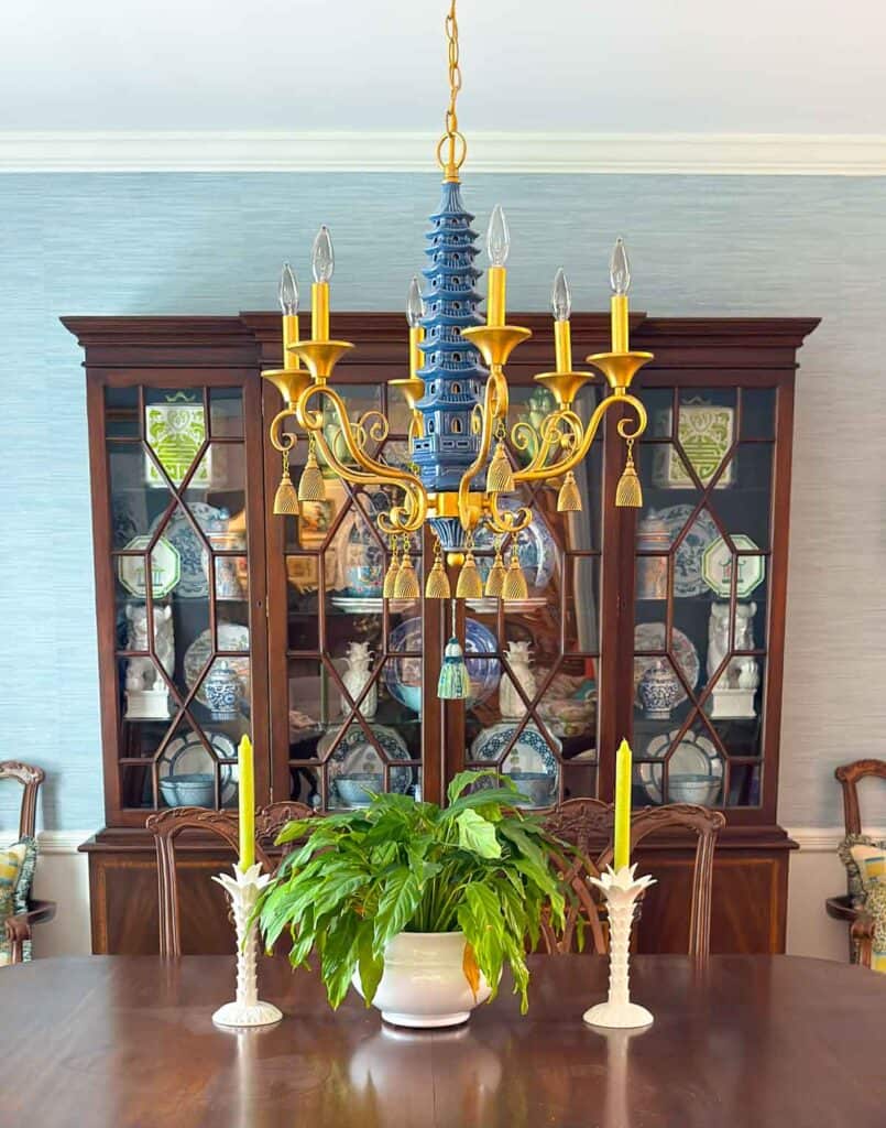 Graphic for Post-Oriental Chandelier in Dining Room