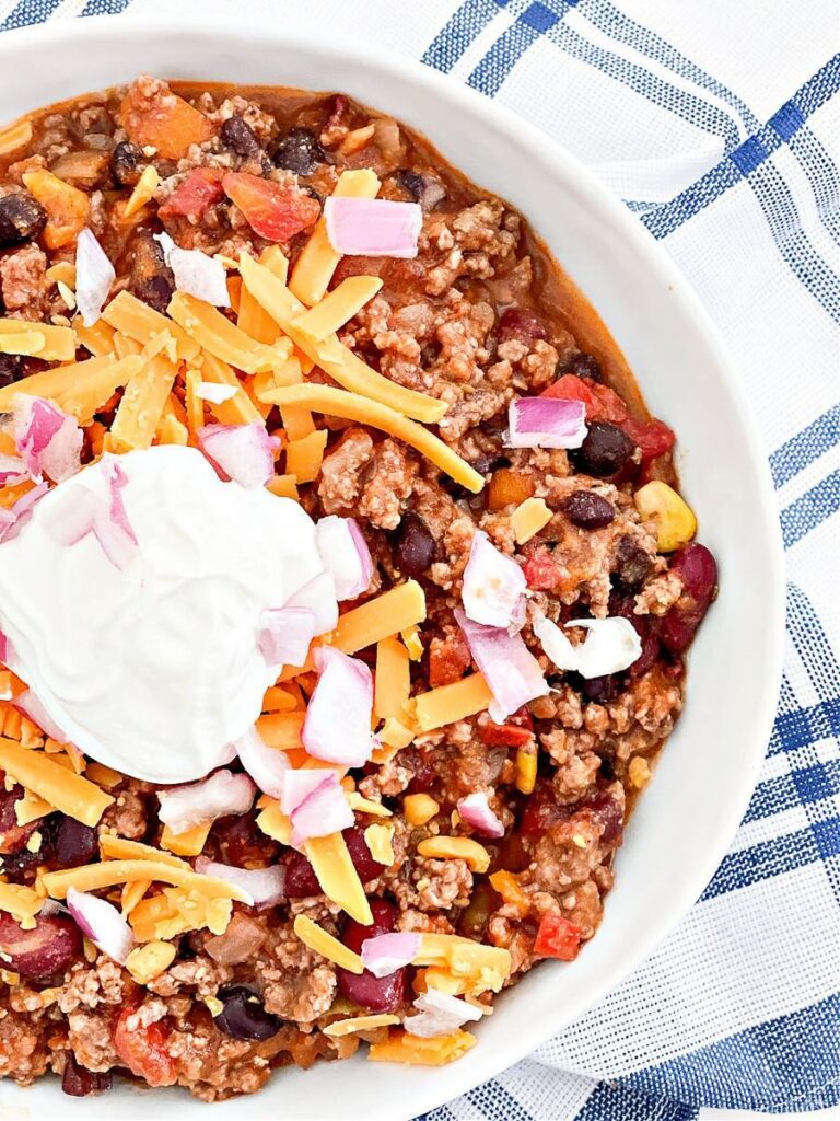 bowl of chili stew