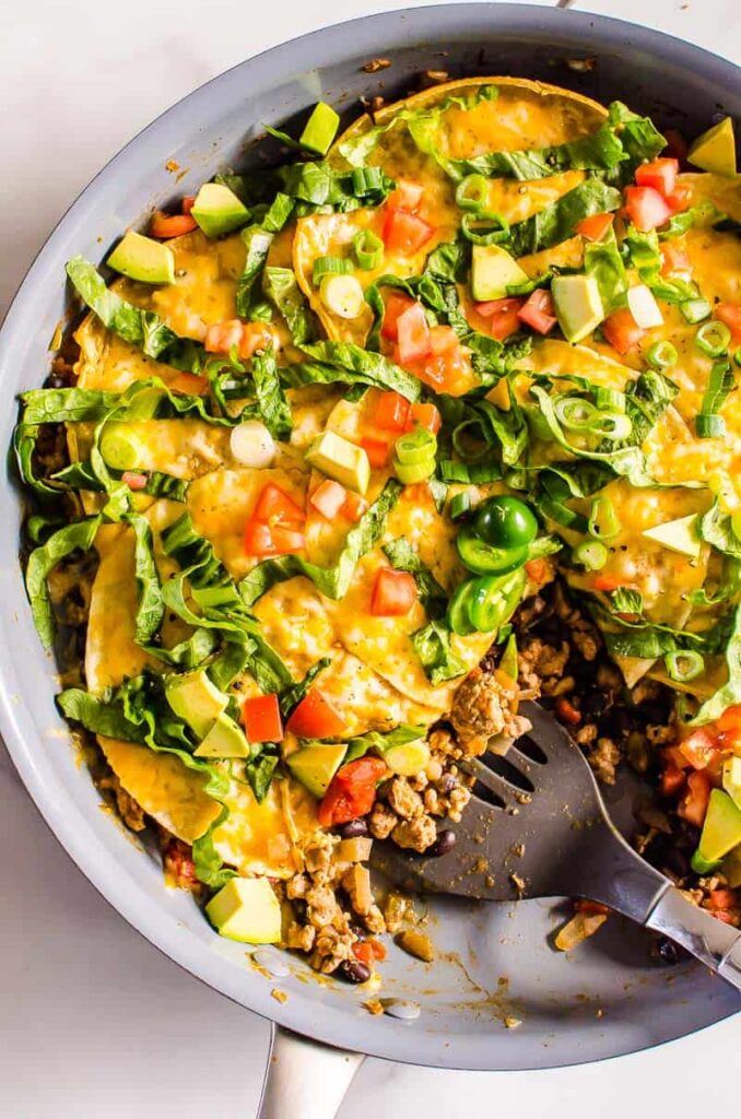 taco skillet in a pan
