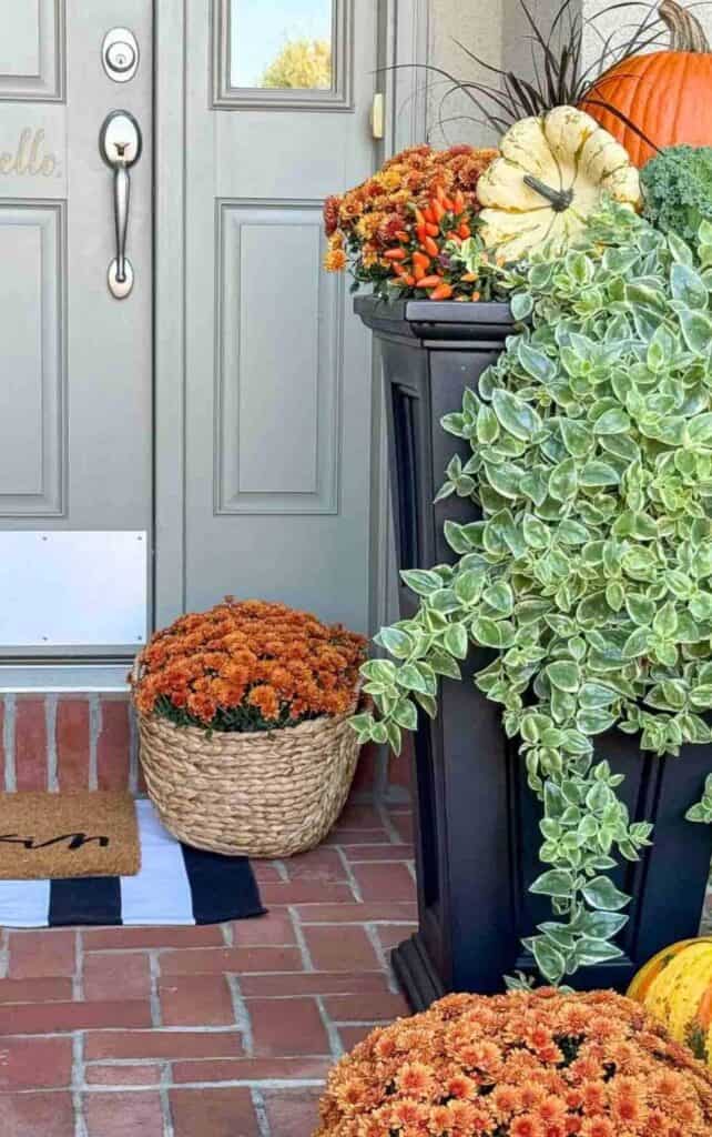 Small Front Porch for Fall