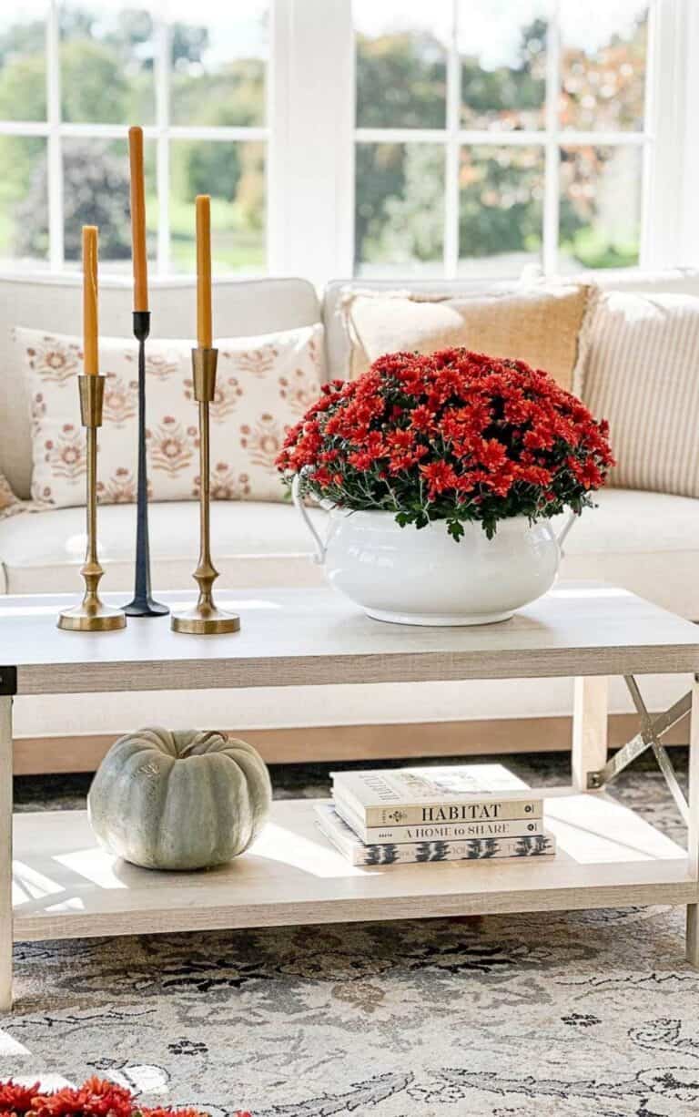 Fall Decorating Ideas + Fall Colors + Antique Silver