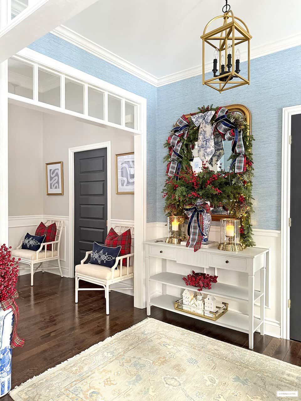 Classic Christmas Entryway